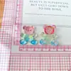 Accesorios de Joyería de Oso Fresa Brillantes Facetados Finos Accesorios de Resina para Bricolaje Funda de Teléfono Móvil para Bricolaje Material de Pegamento de Crema