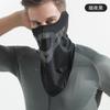 Mascarilla solar de verano para hombre para deportes al aire libre, ciclismo, turbante mágico de seda de hielo transpirable, cubierta para el cuello, toalla triangular para la cara completa