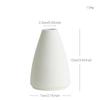 Vaso de Cerâmica Texturizado Branco Simples Pintado à Mão para Decoração Suave e Arranjo de Flores, Disponível para Vendedores de E-commerce, Lote Misto de Pedido Pequeno, Suprimento em Estoque