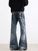 Jeans casuales de pierna ancha, ligeramente atrevidos, de alta gama europea, con estampado de letras, de moda, para hombre y mujer, novedad 2025
