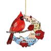 Nuevo Producto Transfronterizo Pájaro Rojo Acrílico Colgante para Coche Colgante para Mochila Hogar Decoraciones de San Valentín Navidad