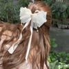Super Fairy Mesh Yarn Youjia Hairpin 2024 Novo grampo de cabelo de mola de alta qualidade Sense Clip elegante de tecido de tubarão para a parte de trás da cabeça