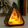 Decoraciones navideñas luz nocturna retro luminosa regalo ventana decoración de mesa accesorios estilo atmósfera lámpara