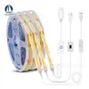 Tira de Luces LED 5Vcob de Barrido Manual Transfronteriza Bajo Voltaje 8mm Tira de Luz Táctil LED Impermeable Interfaz USB Tira de Luces LED 5Vcob de Barrido Manual