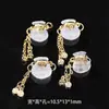 Acessórios de Pingente Pixiu de Repolho de Ágata Branca Natural DIY Ruyi Xiangyun Cadeado Pulseira Colar Acessórios Teçidos Joias