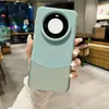 Funda lisa de cuero curvada para teléfono móvil Huawei mateP60PRO mate50pro resistente a caídas simple P50 funda protectora