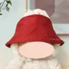 En stock muñeca de tela sombrero de pescador muñeca tirantes pantalones sombrero conjunto de dos piezas ropa de muñeca accesorios cambio