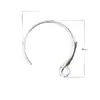 Gancho para Oreja de Plata de Ley S925 Pendientes Largos Elegantes Versátiles Japoneses y Coreanos Pendiente para Mujer Pendientes Pequeños Aro Pendientes de Hilo de Plata