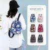 Nova mochila feminina elegante de viagem casual com flores, grande capacidade, elegante e moderna, bolsa para mãe