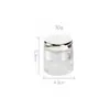 Tarro de Vidrio Transparente para Crema 30g Crema Facial Crema Corporal Crema para Ojos Contenedor Muestras de Cosméticos Dispensador Botella Vacía Botella de Crema 30g