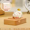 Creativos Lindo Gato de la Suerte Soportes para Teléfono Móvil Adornos Decoración de Escritorio de Oficina Adornos para Estabilidad Emocional Regalos para Niñas
