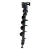 Accesorio Barrena para Excavadora Modelo 20, Barrena para Microexcavadora Tipo 10 - Pinza para Madera para Excavadora Pequeña de 3 Toneladas, Rastrillo para Césped
