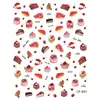Nuevos en Stock Venta al por Mayor Pegatinas para Uñas Serie 3D en Relieve Ins Lindos Dibujos Animados Adhesivas Calcomanías para Uñas Graffiti