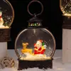 Lampião de vento de Natal atacado Iluminação de feriado de Natal Decorações de atmosfera Feliz Natal