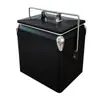 Caja Metálica Aislada Transfronteriza de 13L, Cubeta Portátil para Cerveza para Exteriores Montada en Coche, Caja Aislada de Larga Duración de Arte en Hierro de Lujo Ligero, Cubeta para Vino