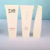 Tubo Flip-Top de Ângulo Reto D40 80-120ml Tubo Macio Cosmético Condicionador Personalizado Material de Embalagem para Limpador Facial Loção Branca