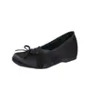 Zapatos de tacón interior estilo coreano con lazo, boca poco profunda, para mujer, nuevos 2026, bailarinas de satén, zapatos para ir al trabajo, Mary Janes