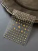 Yitu Pegatinas para Uñas 3D Estrella Dorada Patrón Hormiga Estilo Simple y Exquisito Tendencia de Internet Pegatinas Decorativas Yt6835
