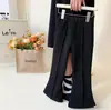 Calças para Meninas Outono e Inverno Novas Estilosas Modernas Bebê Casuais Longas Crianças Lã Fofa Calças Flare
