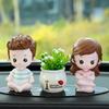 Adornos para Coche Muñeco Retrato Familiar Nuevo Lindo Dibujo Animado Hecho a Mano Suministros para Coche 2025 Nuevos Accesorios Interiores para Coche para Mujeres