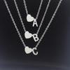Coolai Joyería de Acero Inoxidable al por Mayor Comercio Exterior Europeo y Americano E-Commerce Transfronterizo Collar con Combinación de Corazón y Letra Inglesa Amor
