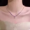 Colar de pérolas com contas de olho de tigre artificial cilíndrico, elegante, empilhado, vestível, corrente de lã, outono e inverno, colar de alta qualidade para mulheres