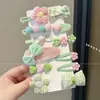 Pinza para el Cabello de Peluche Color Café para Niñas, Accesorios para Flecos Rebeldes en la Parte Delantera, No Daña el Cabello, Pinzas Pequeñas para Bebé