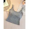 Estilo Menina Picante Pele Amarela Clareadora Bolinhas Alças de Sutiã Fixas Almofadas de Peito Camisolete Regata Feminino Verão Emagrecimento Valorizadora Roupa Íntima Top