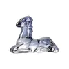 Artesanato de Cristal Pet de Chá Feito à Mão com Animal Cervo Cornudo Enfeites de Cristal para Mesa Suprimento Transfronteiriço Dropshipping
