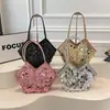 Bolso de Hombro de Moda Patchwork Personalizado con Lentejuelas para Mujer 2026 Nuevo Bolso de Mano Trendy de Primavera para Commuter Bolso de Hombro Versátil