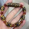 Pulsera de cuentas de nueve ojos envejecida con alto aceite pulpa vieja pulsera de cuentas de múltiples tesoros pulsera de ágata de cuentas de tres ojos al por mayor