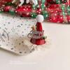 Faixa de Cabeça de Natal Chapéu do Urso Duffy Faixa de Cabeça Xadrez Vermelho Desenho Animado Atacado Adereço de Cabeça de Natal Pacote de Cabelo de Pelúcia