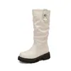 Botas de media caña estilo nuevo Botas slouch de moda Botas casuales Botas de comercio exterior de Aliexpress Tallas grandes 40-43