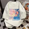 Camiseta Informal Holgada de Manga Corta con Estampado de Personaje de Graffiti de Dibujos Animados Verano Nuevo Estilo Informal Holgada Ins Marca de Moda Top