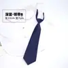 Corbata Gris con Diseño Floral para Niños y Niñas, Niños, Estudiantes de Primaria y Secundaria, Pajarita Azul Oscuro de Color Sólido, Cinta, Accesorios para Uniforme Escolar JK
