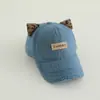 Boné de beisebol infantil transfronteiriço Outono Novo estilo Meninos e meninas Boné bico de pato Comércio exterior Estampa de leopardo Orelha Lã de cordeiro Chapéu de bebê