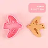 Molde de Biscoito 3D Série Pássaros Simulação DIY Carimbo de Argila Molde de Corte Material de Grau Alimentício Fácil de Limpar