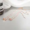 Pendientes Largos con Borla de Diamante Individual, Pendientes Elegantes y de Moda, Pendientes de Moda Nuevos 2022 para Mujeres con Rostros Redondos que los Hacen Parecer Más Delgados