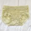 Calcinha de seersucker fina de verão, cintura média, estilo ins, confortável, secagem rápida, alta elasticidade, com renda, para mulheres