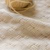 Cortinas Waffle Crema en Tela Transparente de Algodón y Lino Color Blanco Roto, Filtran la Luz pero No Transparentes, Hechas a Medida Tela Transparente de Algodón Estilo Francés