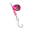 Padrão Borboleta Casting de Longa Distância Forma de Gota d'Água Micro Isca com Anzol, Spinner Rotativo Composto Isca de Metal, Isca Colorida