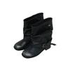 2025 Nuevas Botas Cowboy de Estilo Occidental para Mujer, Botas de Media Caña Fruncidas, Color Retro, Tacón Grueso, Pantalones, Botas de Caballero para Mujer