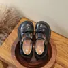 Zapatos Individuales Vintage Nuevos para Niñas Primavera y Otoño, Zapatos de Cuero Versátiles para Bebé, Zapatos de Princesa para Niños Pequeños, Mocasines Antideslizantes de Suela Suave