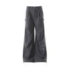 Wk153 Estilo High Street Americano Unisex Moderno Diseño de Alta Gama Pantalones Casuales de Vestir para Hombre Sueltos Acampanados Plisados