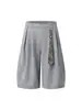 Diseño de Corbata de Nicho de Alta Gama Retro Americano con Colgante Curvo, Pantalones Caídos, Pantalones Casuales Cropped Unisex, Modernos