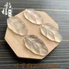 Directamente del fabricante: Collar con Colgante de Ágata Blanca Calcedonia Tipo Hielo, Hebilla de Paz Buda Guanyin Maitreya, Amuleto con Forma de Hoja al por Mayor