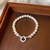 Pulsera de Perlas para Mujer 2024 Nueva Entrada Lujo Nicho Exquisita Cuerda de Mano Cuerda de Mano Retro con Cuentas Joyería para Novia