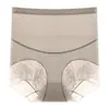 Pantaletas de control de abdomen de cintura alta para mujer, levanta glúteos, sin costuras, entrepierna de algodón puro, moldeadoras postparto, shorts de encaje moldeadores para mujer
