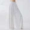 Pantalones de Pierna Ancha de Danza Clásica Cubre Glúteos Atmósfera Pantalones de Práctica en Capas Danza China Estilo Antiguo Fluido Conjunto de Baile Moderno
