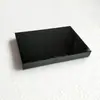 Base Retangular Quadrada Criativa de Vidro de Cristal Preto Base de Ornamento com Esmalte de Cristal Quadrado Preto